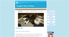 Desktop Screenshot of naughtydogtraining.com
